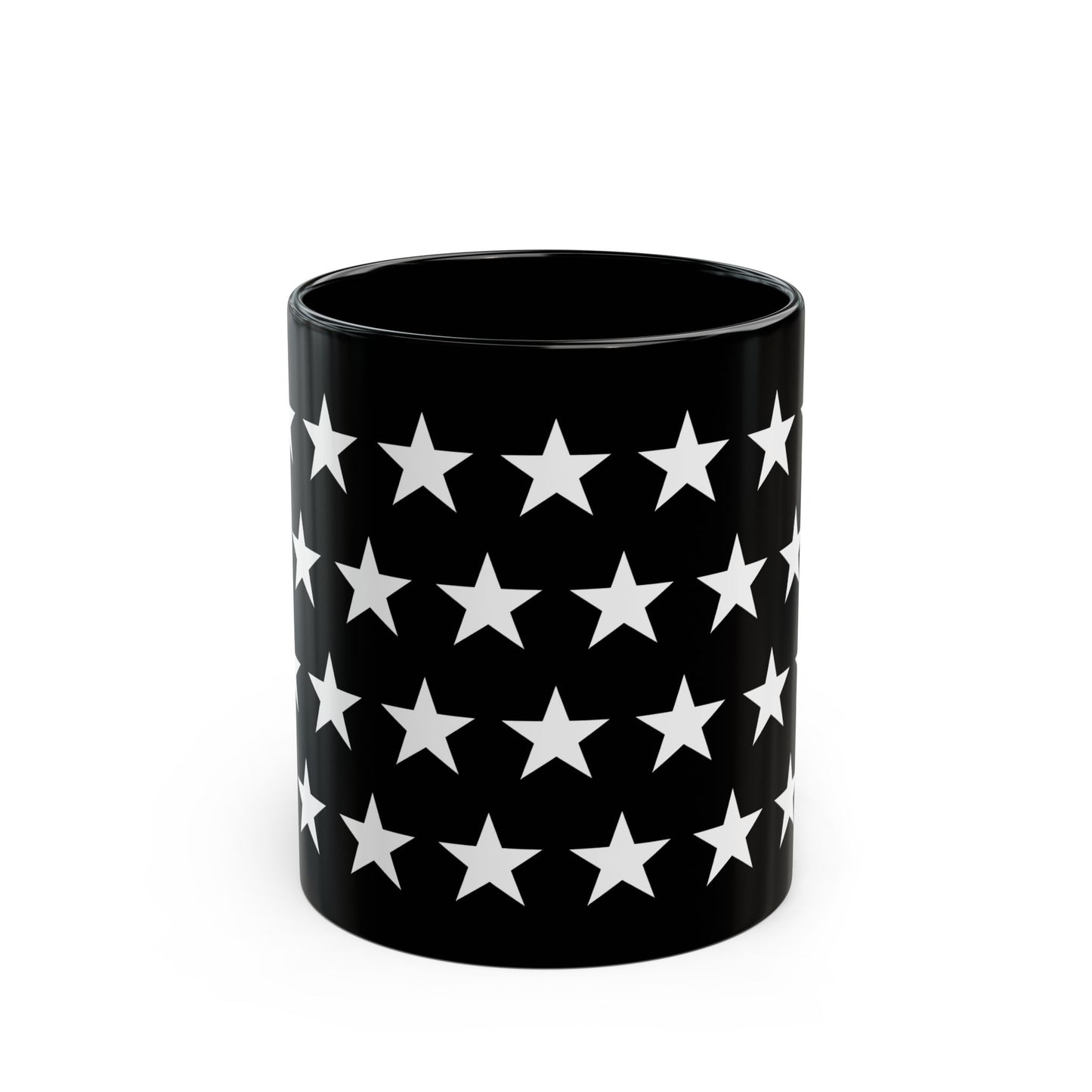 White Stars on Black