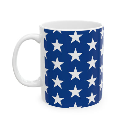White Stars on Blue