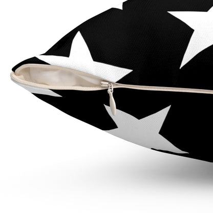 White Stars on Black - Pillowcase & Pillow