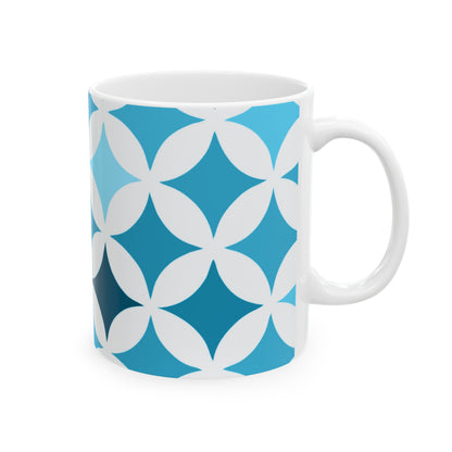 Blue and White Seamless Stars