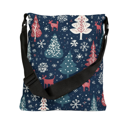 Christmas Trees & Reindeer Cheer - Tote Bag