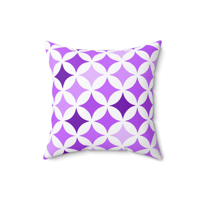 Purple and White Seamless Stars - Pillowcase & Pillow