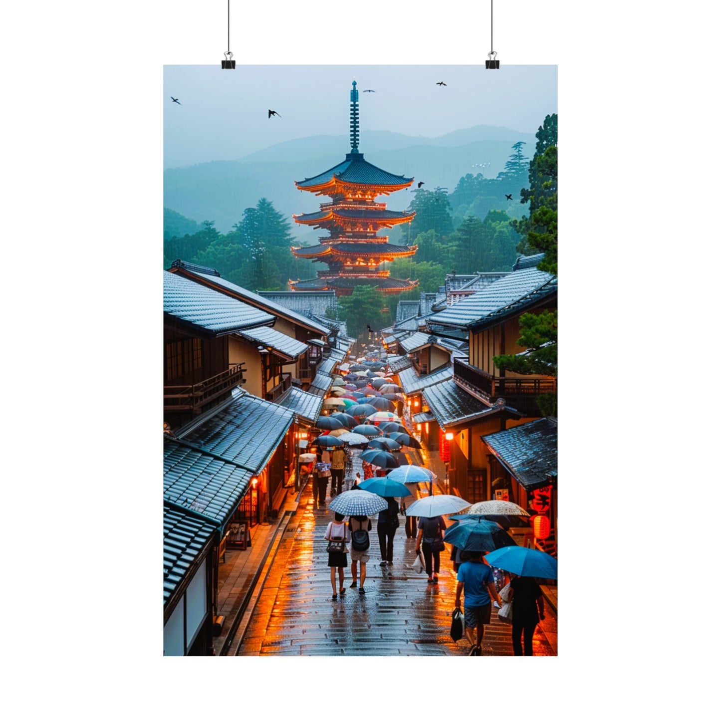 Japanese Village - Physical Print Stunning Premium Poster