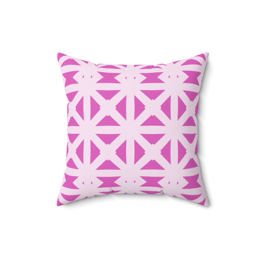 Pink Bold Lattice - Pillowcase & Pillow