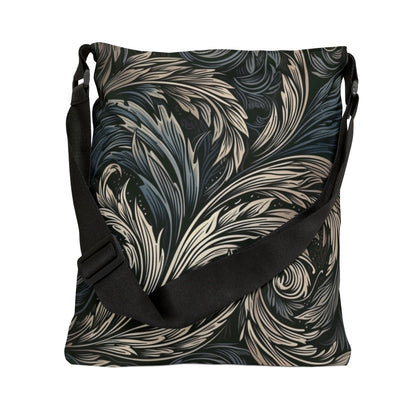 Elegant Flowing Leaf Patterns - Tote Bag