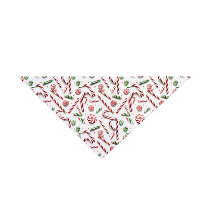 Christmas Candy Canes - Tie Up Pet Bandana