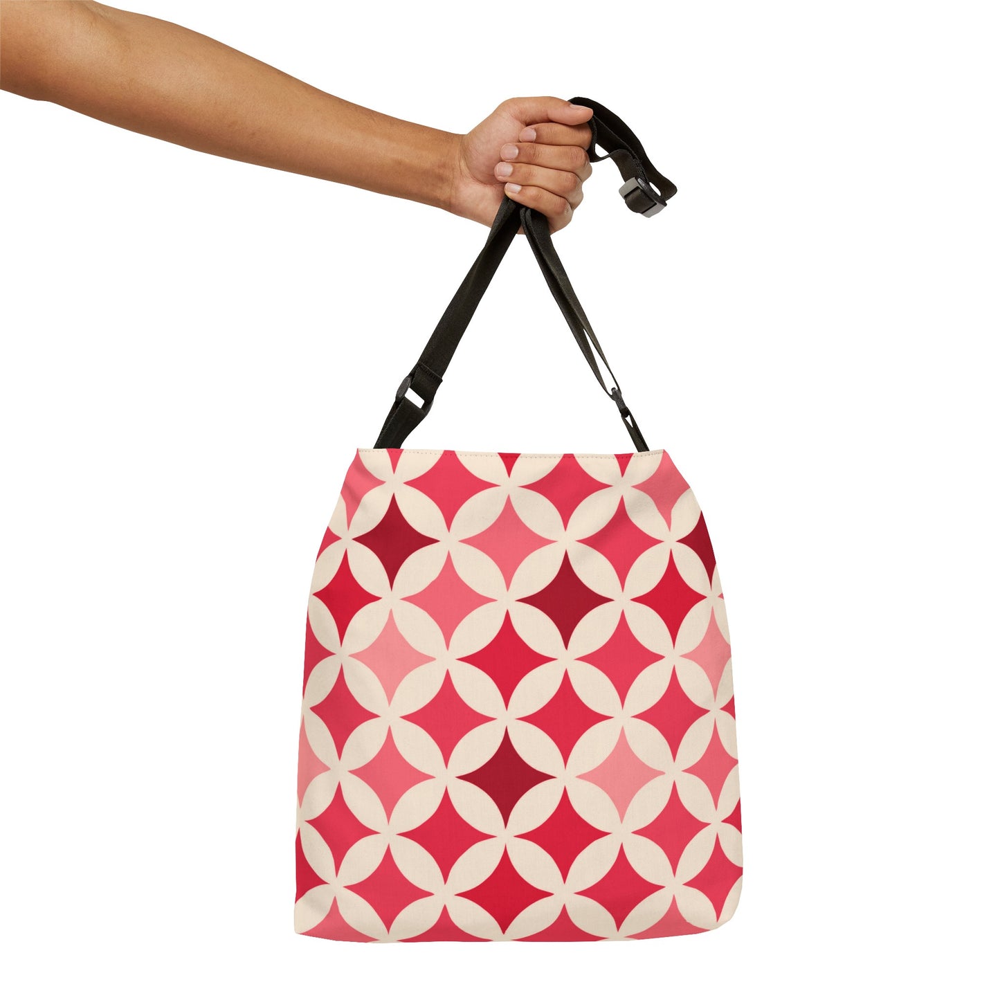 Shades of Red Seamless Stars - Tote Bag