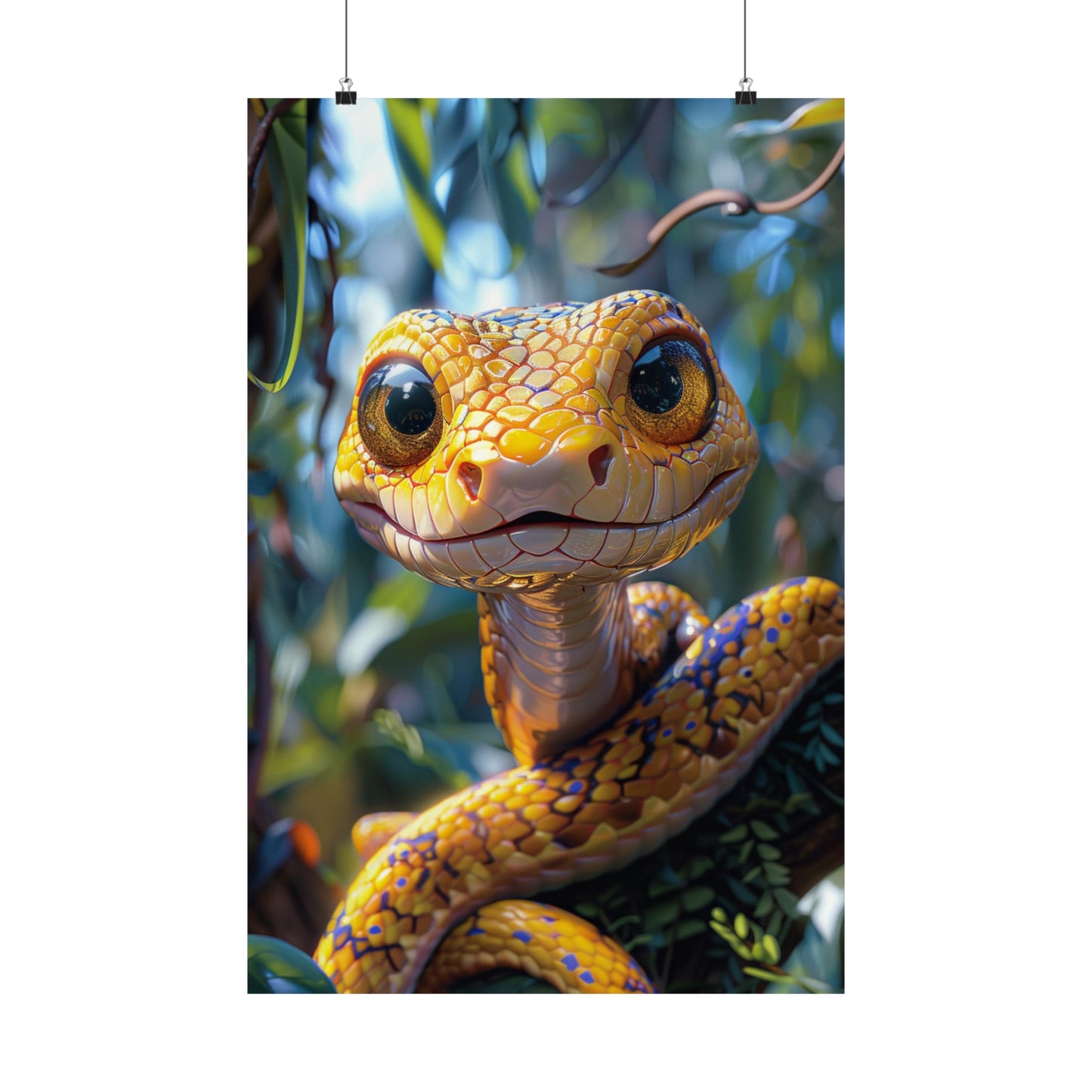 Snacks The Snake - Physical Print Stunning Premium Poster