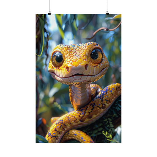 Snacks The Snake - Physical Print Stunning Premium Poster