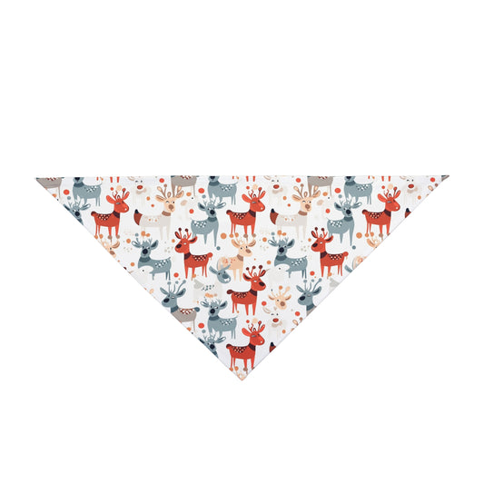 Christmas Reindeers - Tie Up Pet Bandana