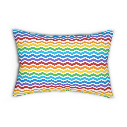 Rainbow Chevron - Rectangular Pillowcase & Pillow