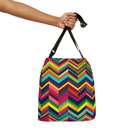 Super Bright Chevron Pattern - Tote Bag