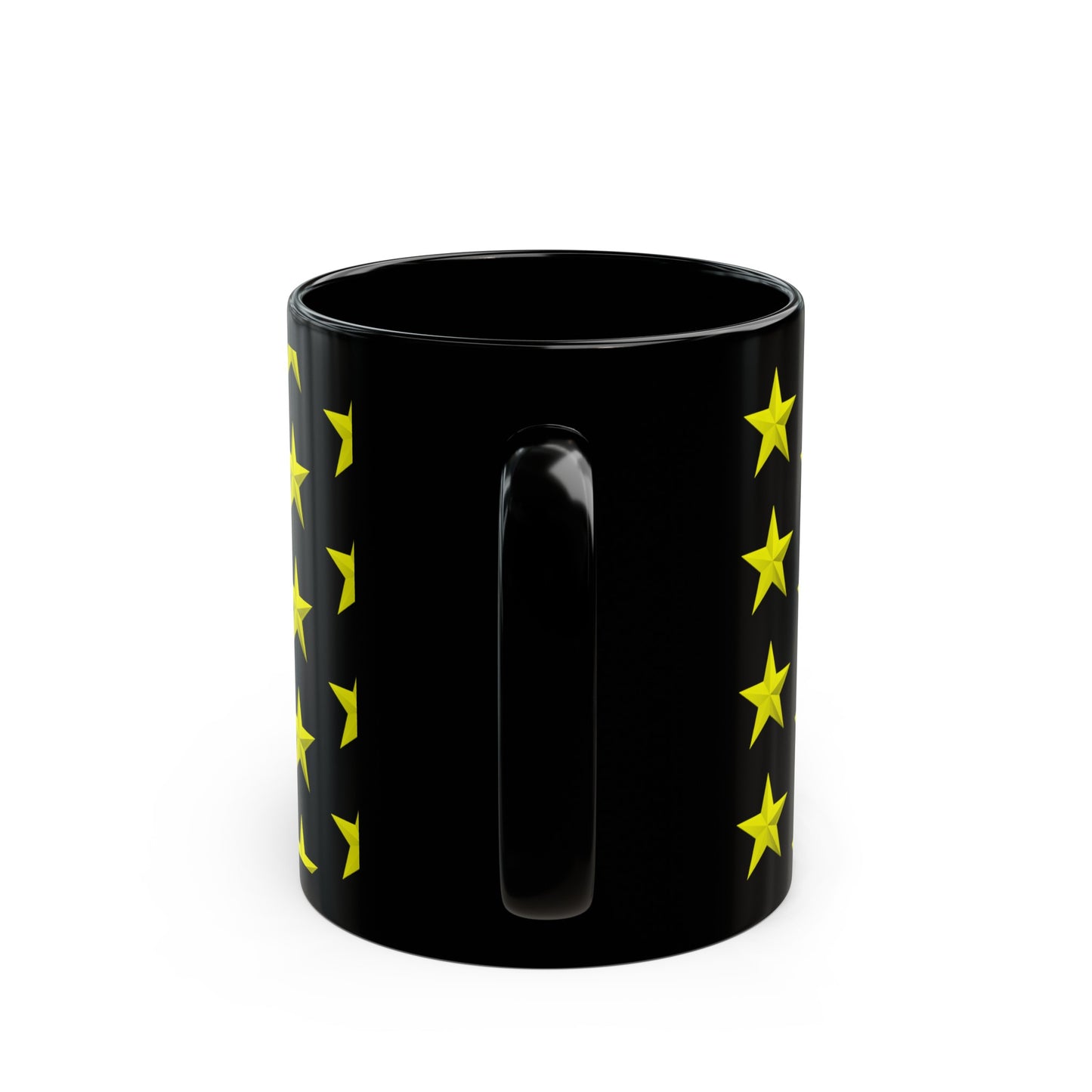 Yellow Stars on Black