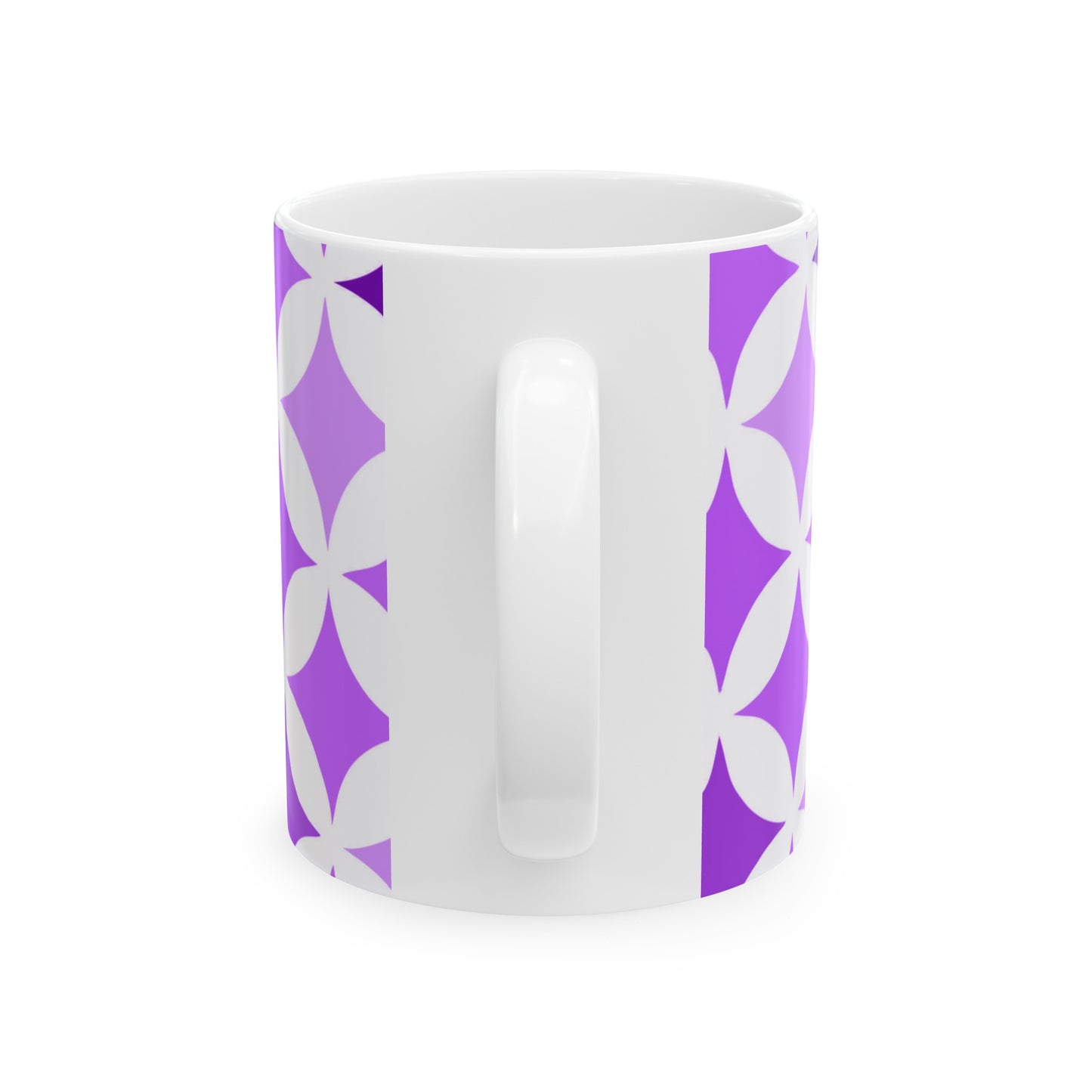 Purple and White Seamless Stars