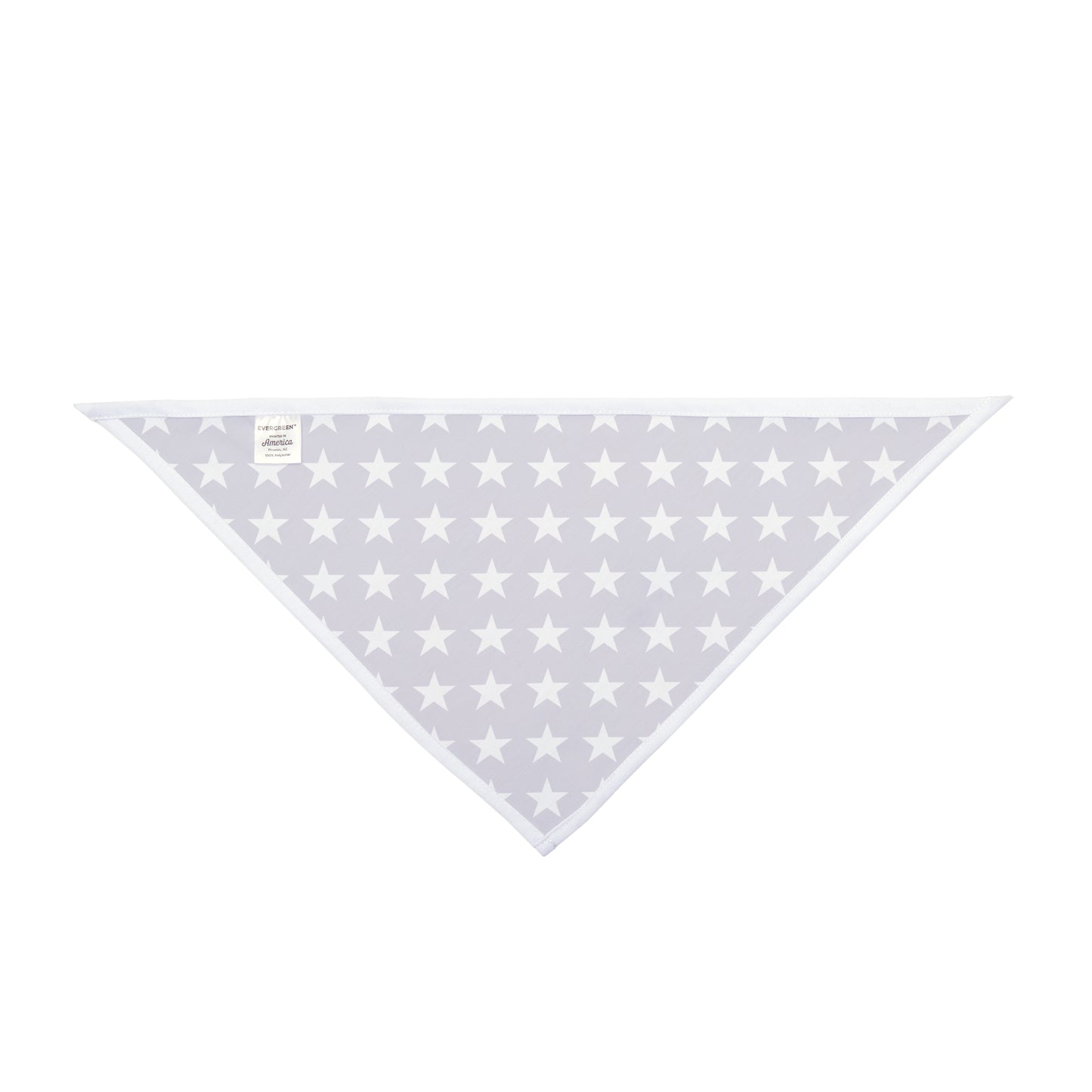 White Stars on Purple - Tie Up Pet Bandana