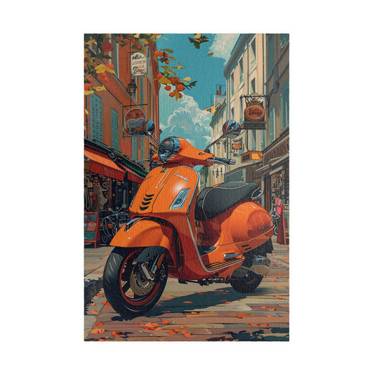 Red Scooter - 1014-Piece Jigsaw Puzzle