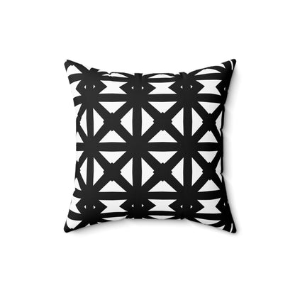 Black and White Bold Lattice - Pillowcase & Pillow