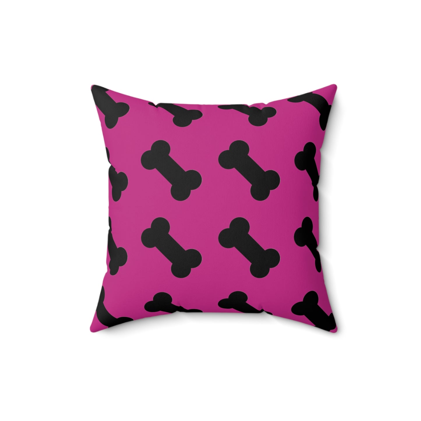 Dog Bone Print on Pink - Pillowcase & Pillow