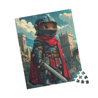 A Noble Knight - Premium Puzzle Available in 110, 252, or 520 Pieces for Puzzle Lovers