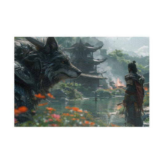 The Hunter & Okami - 1014-Piece Jigsaw Puzzle