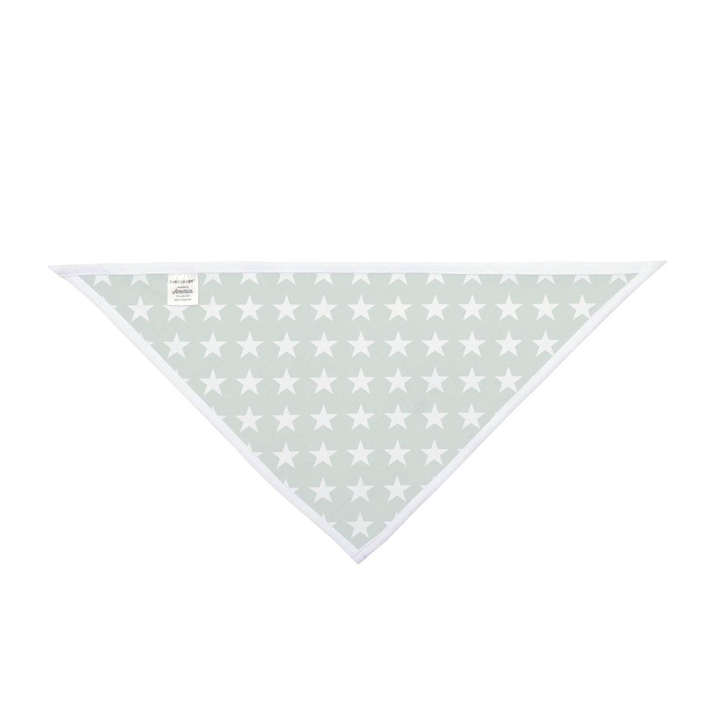 White Stars on Green - Tie Up Pet Bandana