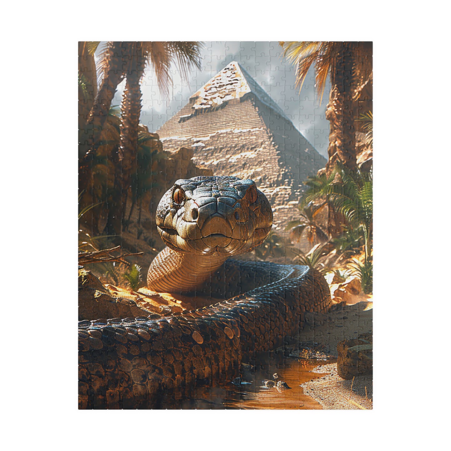Apep The Snake Guardian - Premium Puzzle Available in 110, 252, or 520 Pieces for Puzzle Lovers