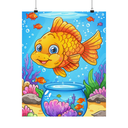 Goldie Goldfish - Physical Print Stunning Premium Poster