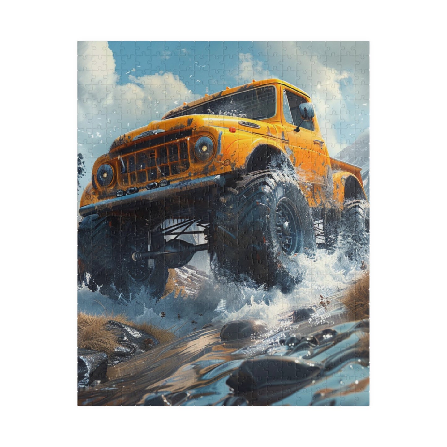 Monster Truck - Premium Puzzle Available in 110, 252, or 520 Pieces for Puzzle Lovers