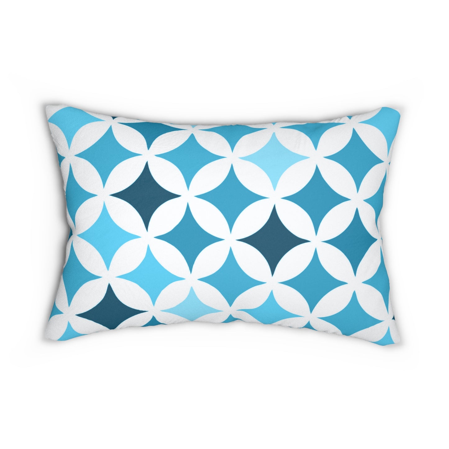 Blue and White Seamless Stars - Rectangular Pillowcase & Pillow