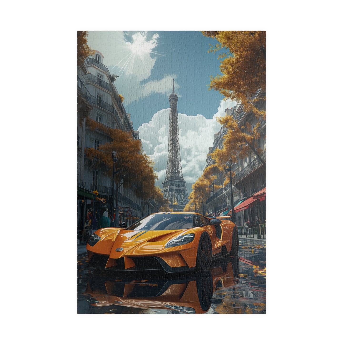 Supercar in Paris - 1014-Piece Jigsaw Puzzle