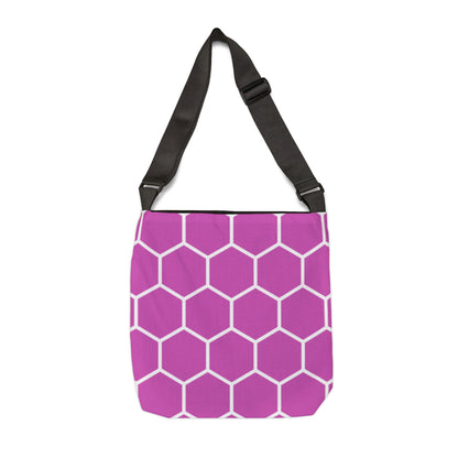 Light Purple and White Honeycomb - Tote Bag