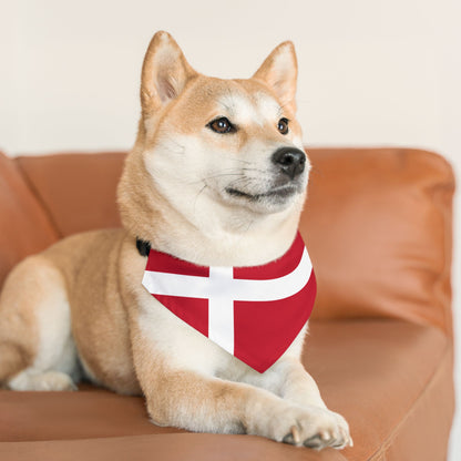 Denmark Flag - Pet Bandana Collar