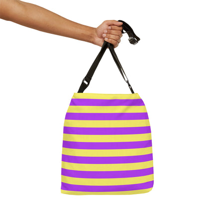 Purple & Yellow Stripes - Tote Bag