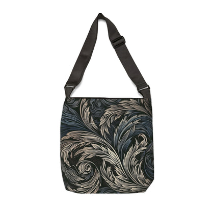 Elegant Flowing Leaf Patterns - Tote Bag