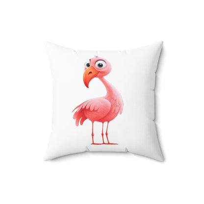 Pink Flamingo on White - Pillowcase & Pillow
