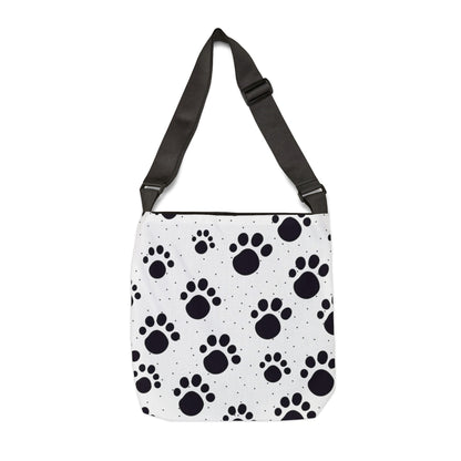 Paw Prints Polka Dots - Tote Bag