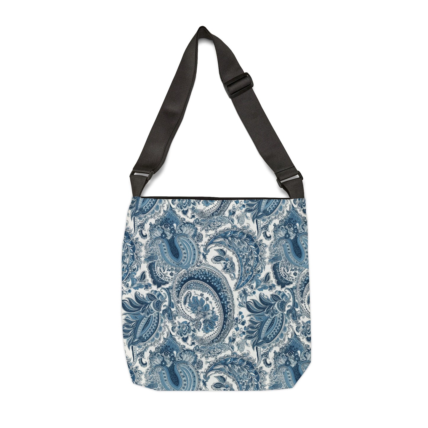 Paisley Print Blue and White - Tote Bag