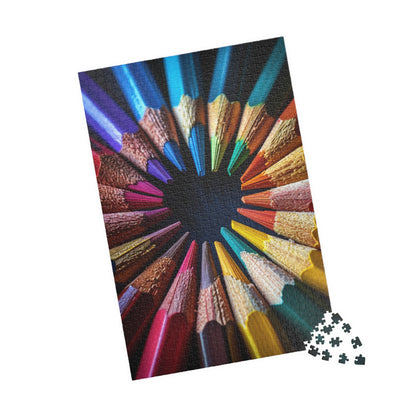 Pencils In A Circle - 1014-Piece Jigsaw Puzzle