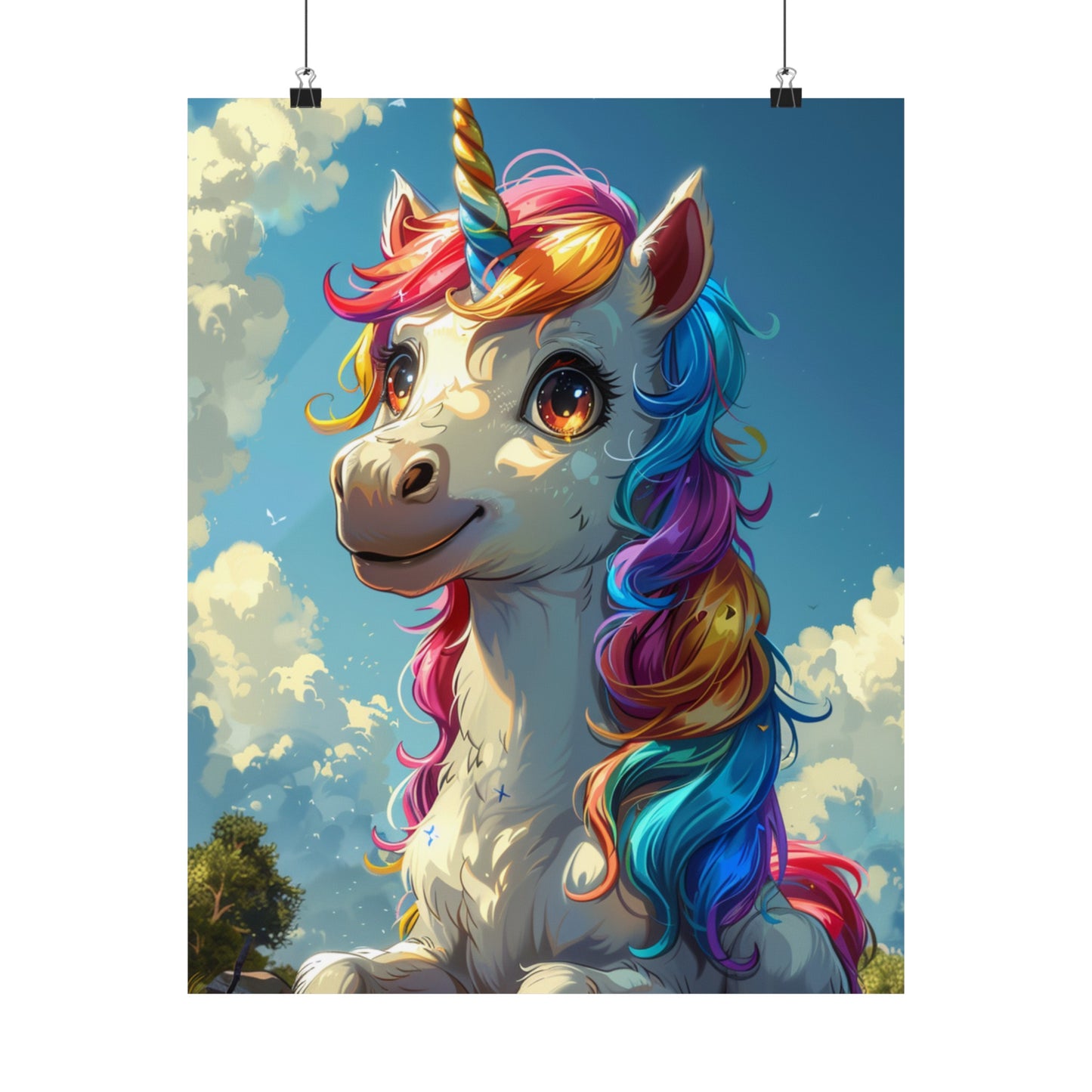 Buttercup The Unicorn - Physical Print Stunning Premium Poster