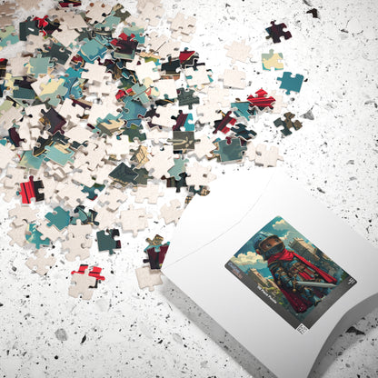 A Noble Knight - Premium Puzzle Available in 110, 252, or 520 Pieces for Puzzle Lovers