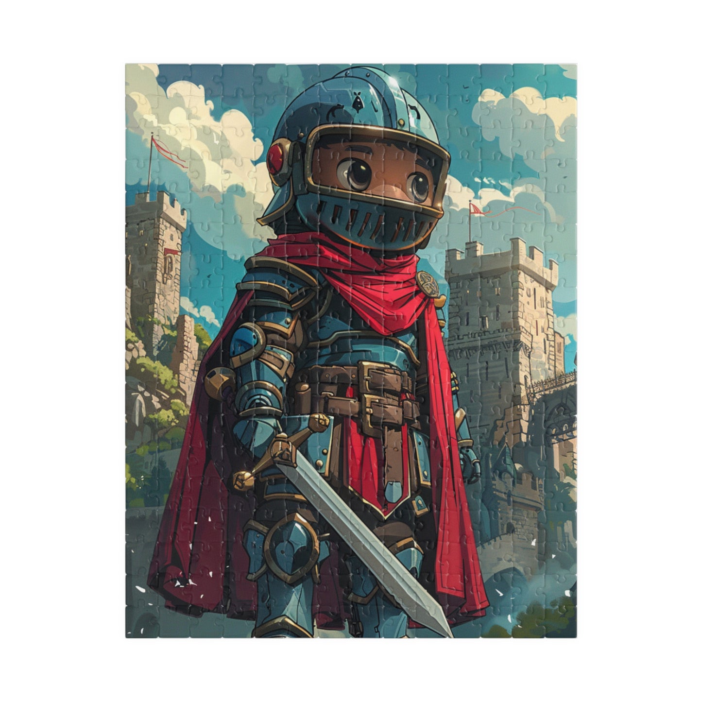 A Noble Knight - Premium Puzzle Available in 110, 252, or 520 Pieces for Puzzle Lovers