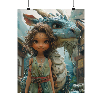 Sakura The Dragon Trainer - Physical Print Stunning Premium Poster