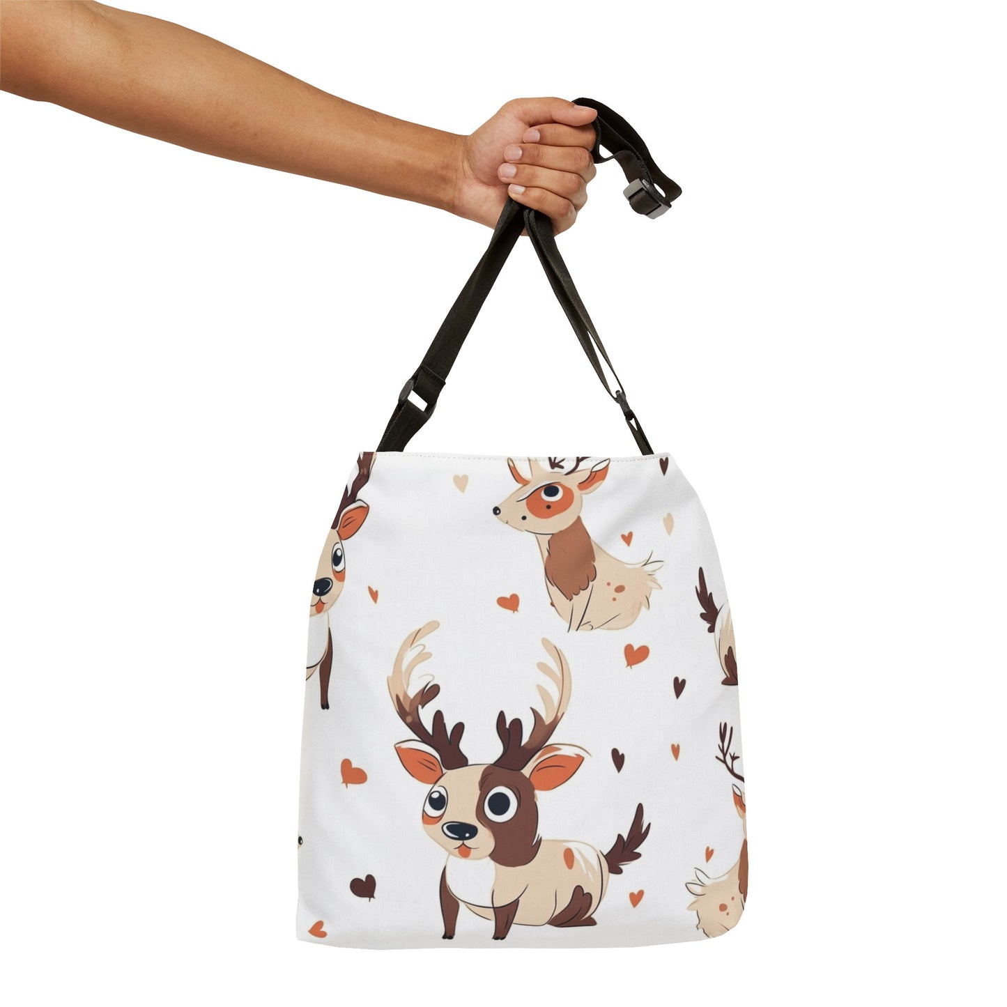 Cute Animated Christmas Reindeers - Tote Bag