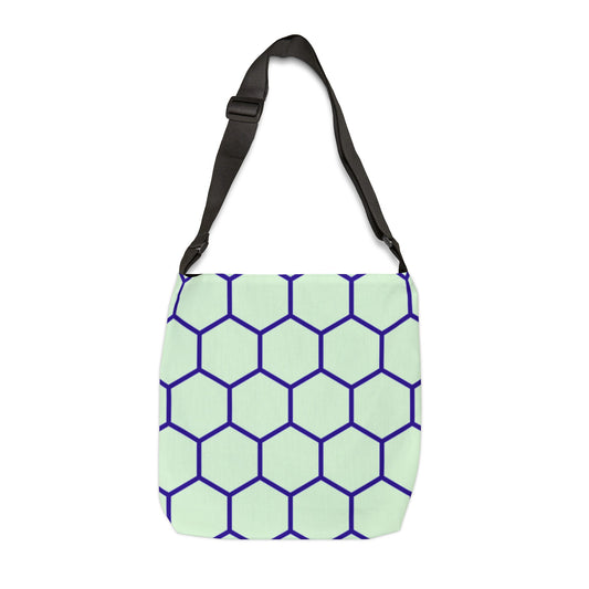 Green and Blue Honeycomb - Tote Bag