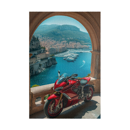 Motorbike in Monaco - 1014-Piece Jigsaw Puzzle