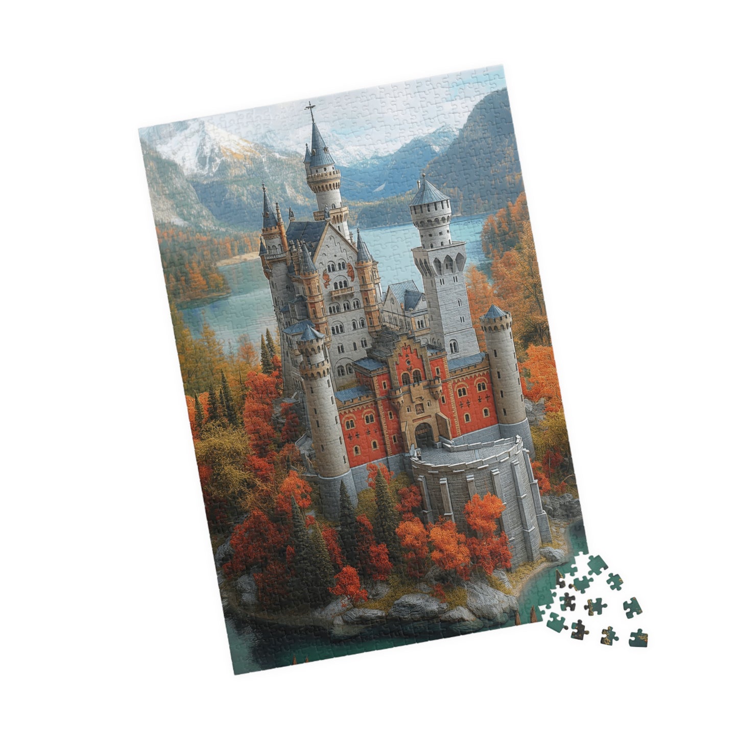 An Interpretation of Neuschwanstein Castle - 1014-Piece Jigsaw Puzzle