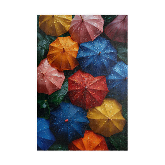 Colourful Umbrellas - 1014-Piece Jigsaw Puzzle