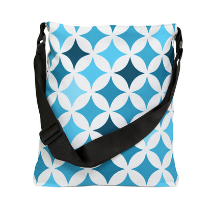 Blue and White Seamless Stars - Tote Bag