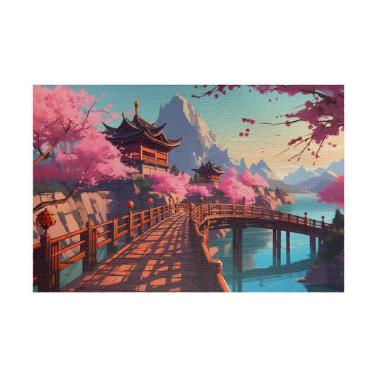 Blossoms over Tranquil Waters - 1014-Piece Jigsaw Puzzle