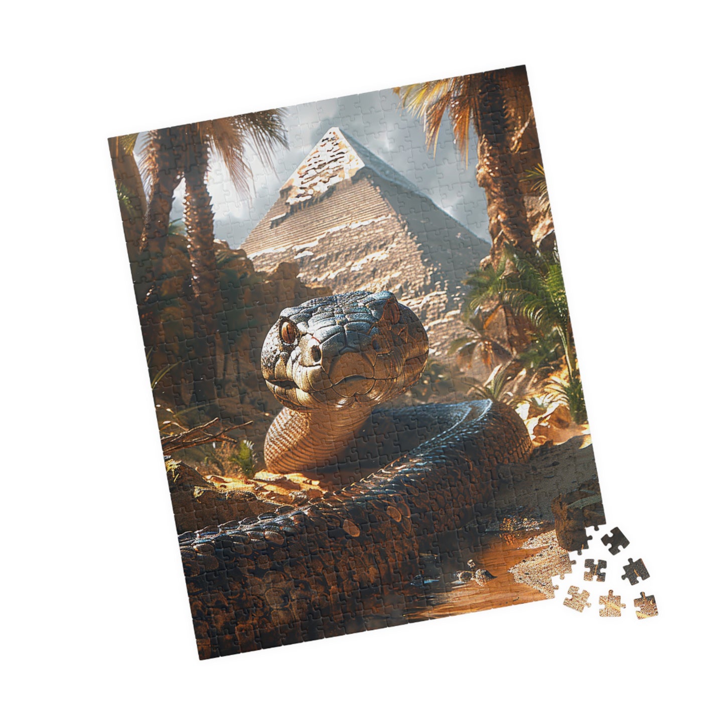 Apep The Snake Guardian - Premium Puzzle Available in 110, 252, or 520 Pieces for Puzzle Lovers